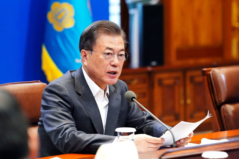 南韓前總統文在寅。   圖：翻攝自文在寅臉書 (資料照)