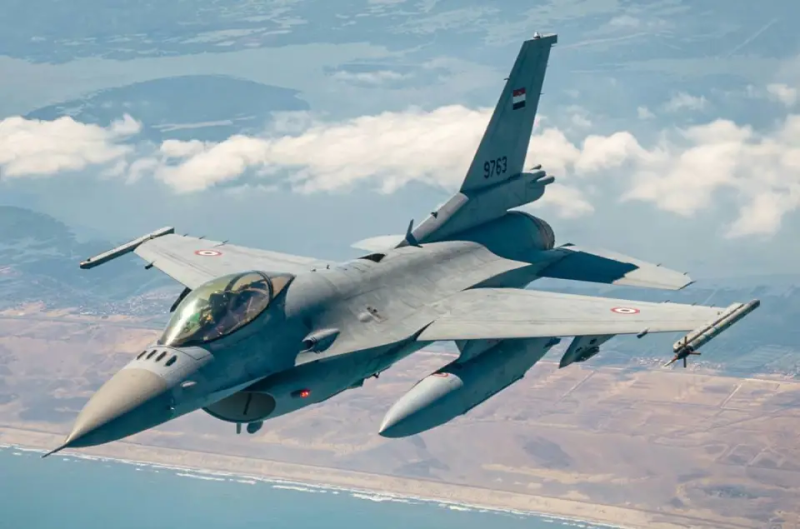 埃及空軍的F-16戰鬥機。 圖:翻攝自騰訊新聞 零度大V